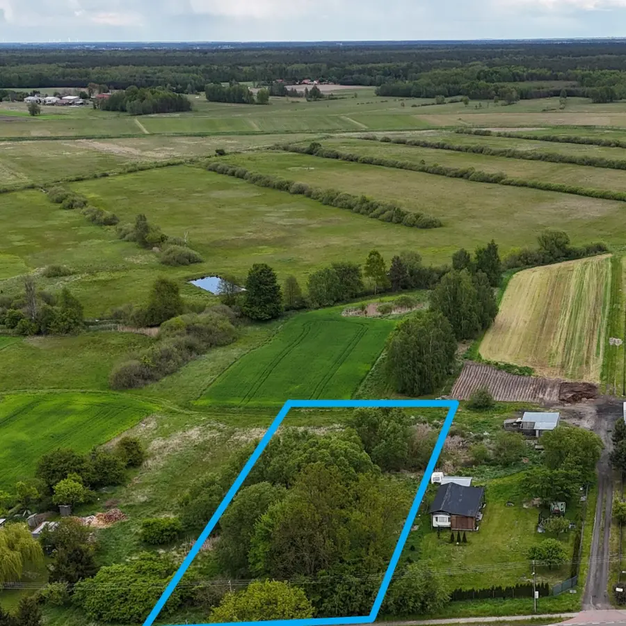 lubelskie, parczewski, Parczew, Tyśmienica, Działka budowlana+rekreacyjna Tyśmienica 2987m2 Gmina Parczew